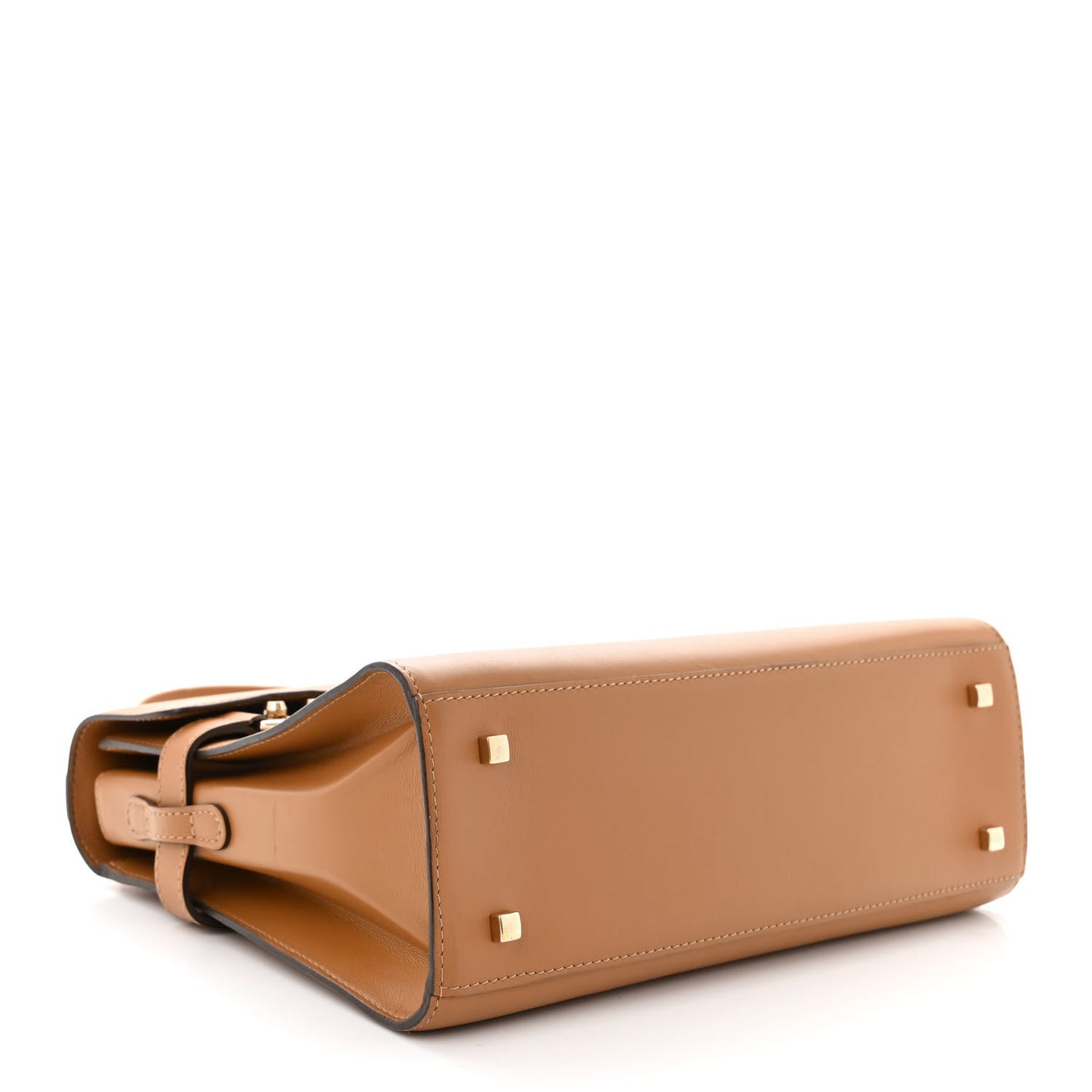 Calfskin MM Tempete Satchel Camel
