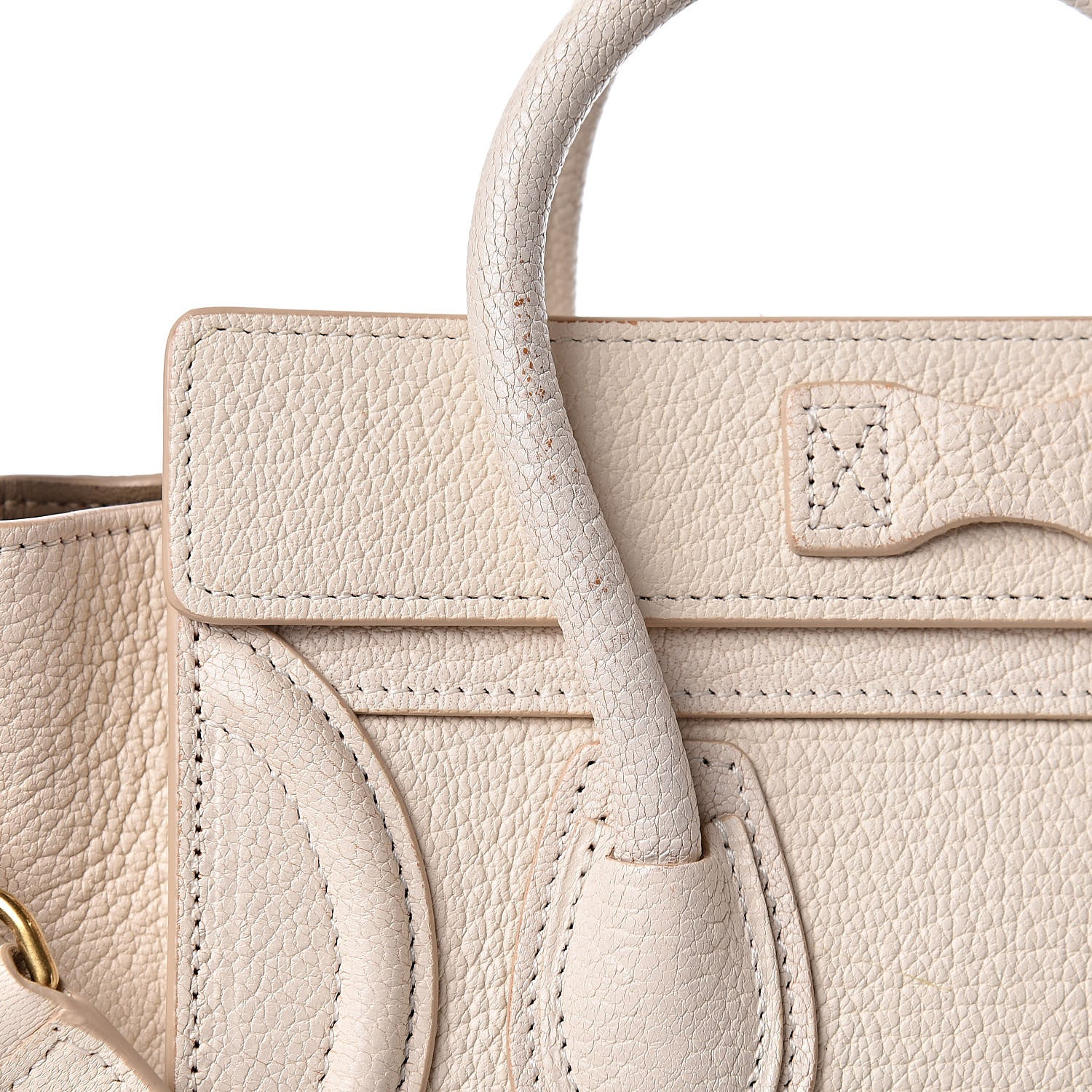 Celine Goatskin Nano Luggage White 9 of 12