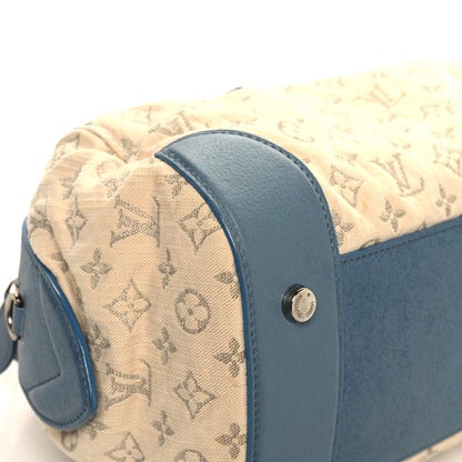 Louis Vuitton Denim Speedy Round GM Blue 9 of 16