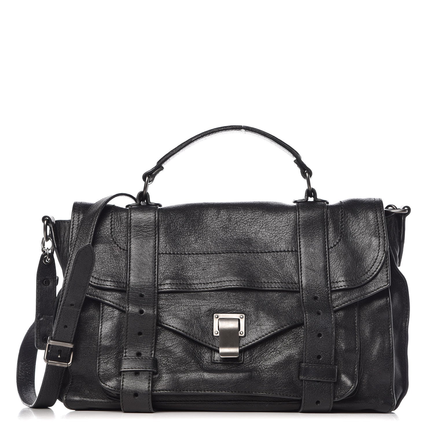 Proenza Schouler Lambskin Medium PS1 Satchel Black 1 of 15