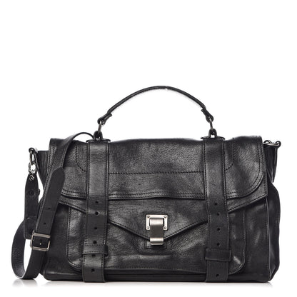 Proenza Schouler Lambskin Medium PS1 Satchel Black 1 of 15