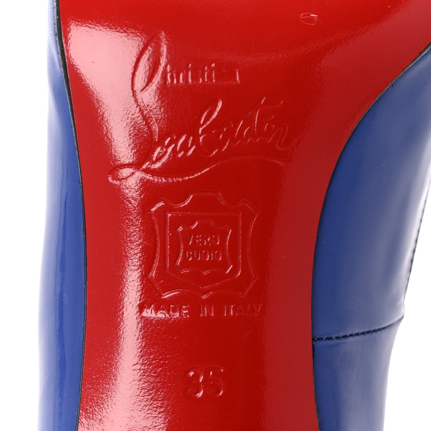 新品Christian Louboutin ブルー ハイヒール Christian Louboutin Hot Chick 100 Blue Splash Lining Patent
