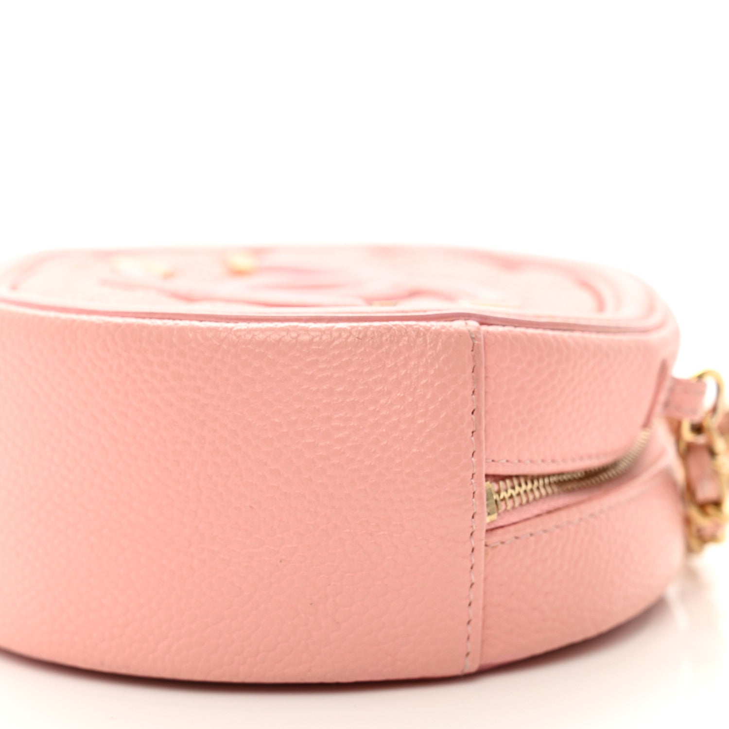Chanel Caviar Quilted Round Filigree Crossbody Pink 10 of 11