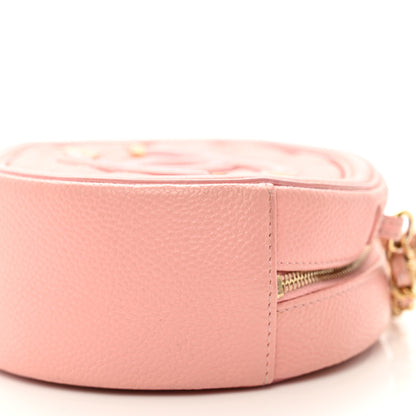Chanel Caviar Quilted Round Filigree Crossbody Pink 10 of 11