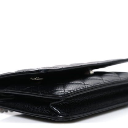 Chanel Caviar Quilted Wallet on Chain WOC Black 10 of 12