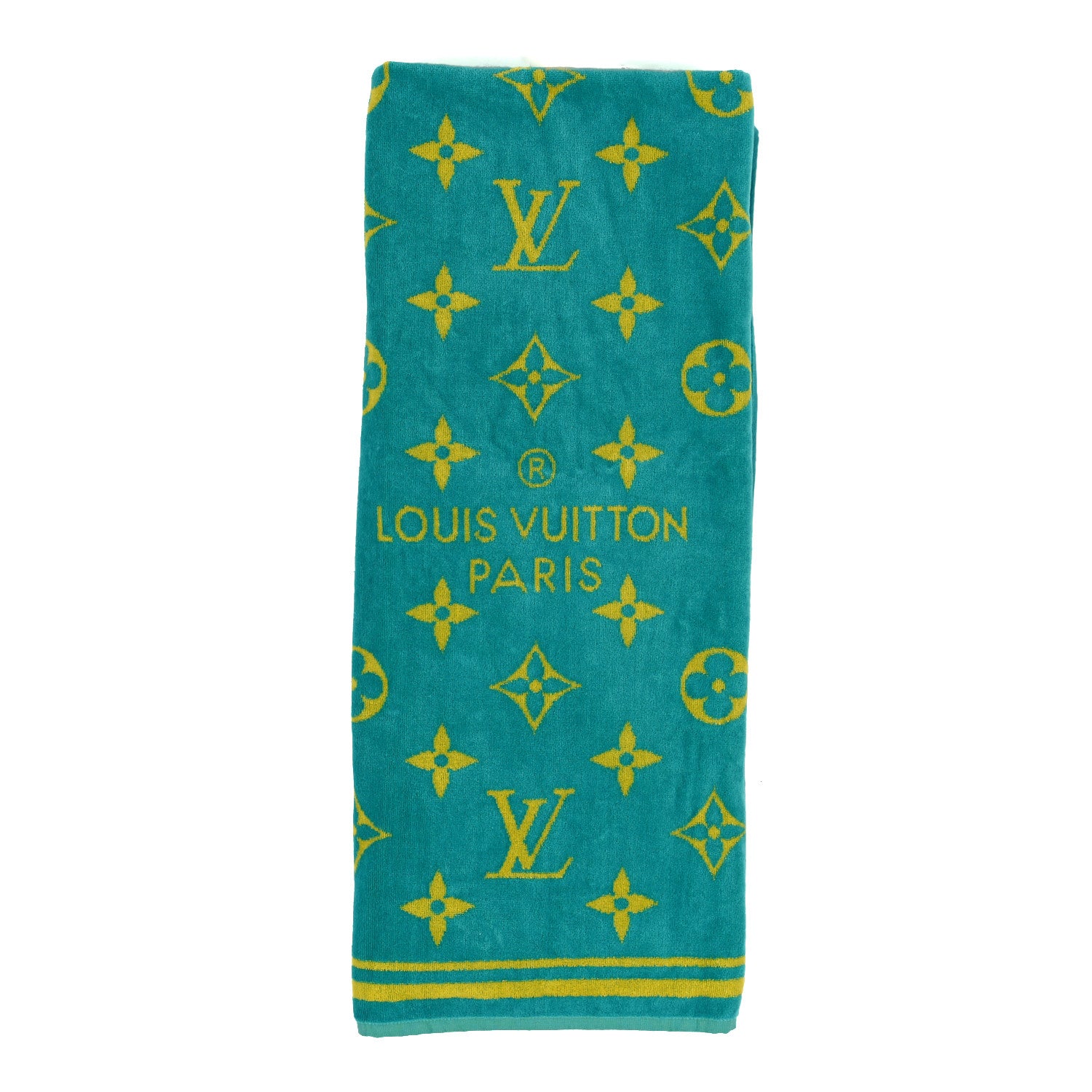 Louis Vuitton Cotton Monogram Beach Towel Yellow 1 of 4