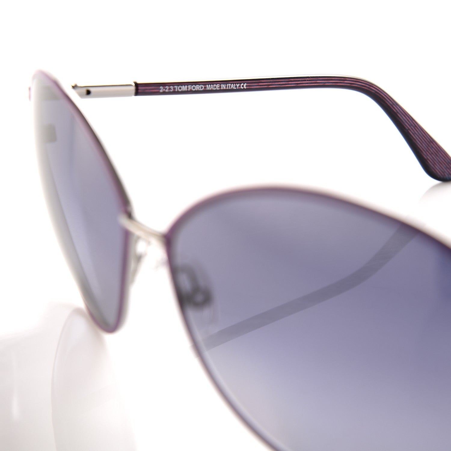 Tom Ford Penelope Vintage Round Sunglasses TF320 Purple 6 of 8