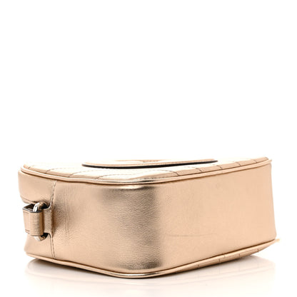 Gucci Metallic Sakai Be Green Calfskin Diagonal Stitched Small Blondie Shoulder Bag Golden Beige 4 of 10