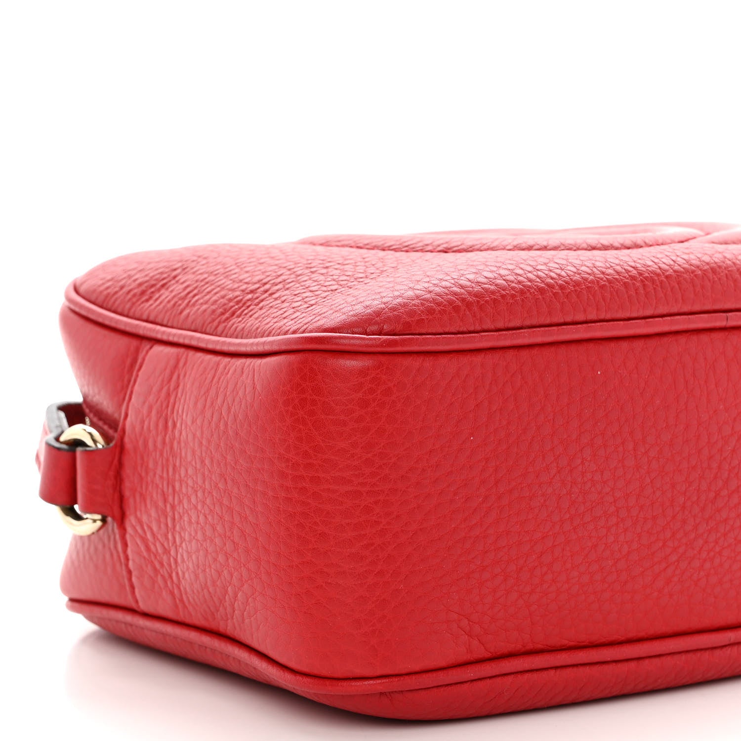 Gucci Pebbled Calfskin Small Soho Disco Bag Tabasco Red 9 of 11