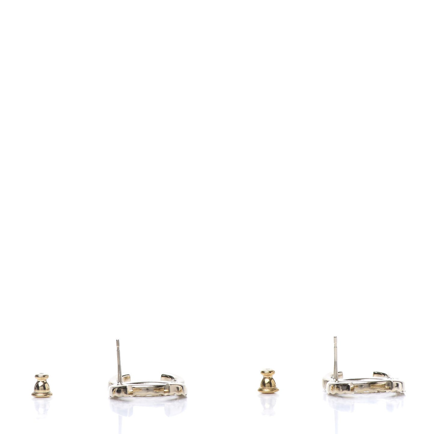Baguette Crystal High Society CC Earrings Gold