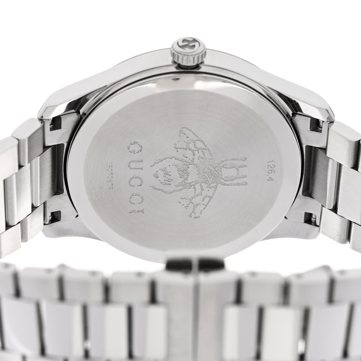 Gucci Stainless Steel 38mm G-Timeless Snake Quartz Watch 4 of 5