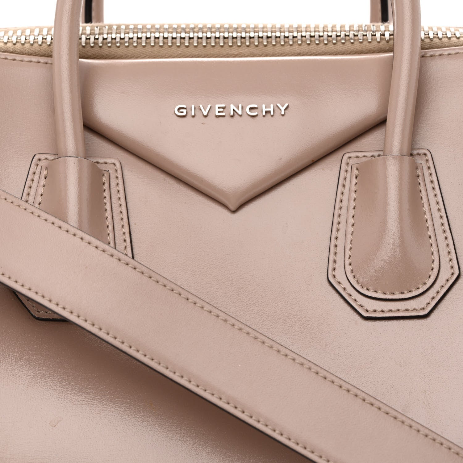 Givenchy Shiny Lord Calfskin Medium Antigona Taupe 8 of 11
