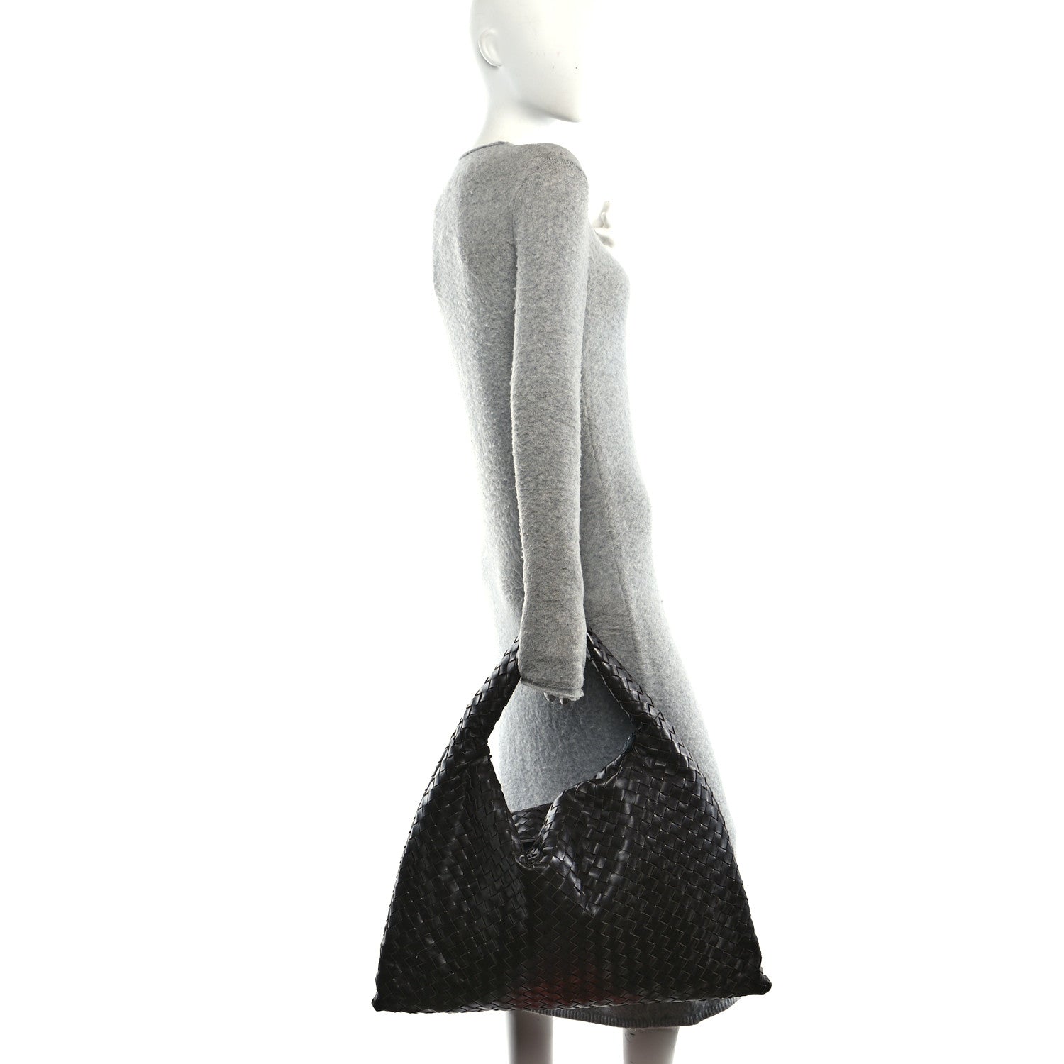 Bottega Veneta Calfskin Intrecciato Large Hop Fondant 2 of 10