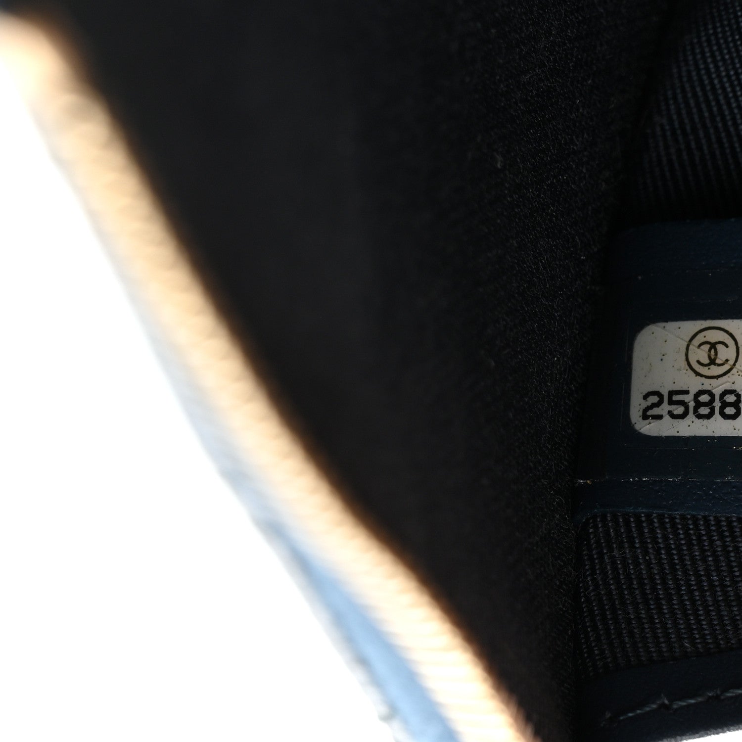 Chanel Caviar Quilted Zipped Key Holder Case Dark Blue 7 of 7