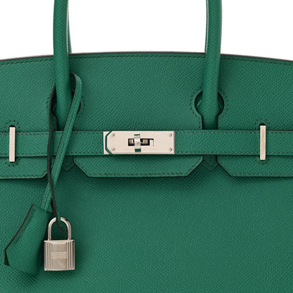 Hermes Epsom Birkin 30 Vert Jade 8 of 13