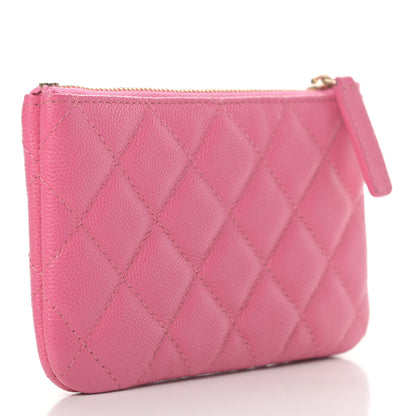 Chanel Caviar Quilted Small Cosmetic Case Pink 3 of 7