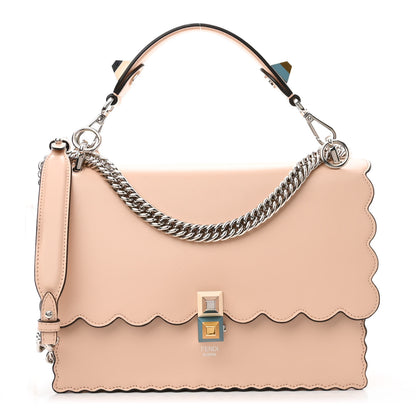 Fendi Vitello Liberty Scalloped Studded Kan I Shoulder Bag Camelia 1 of 11