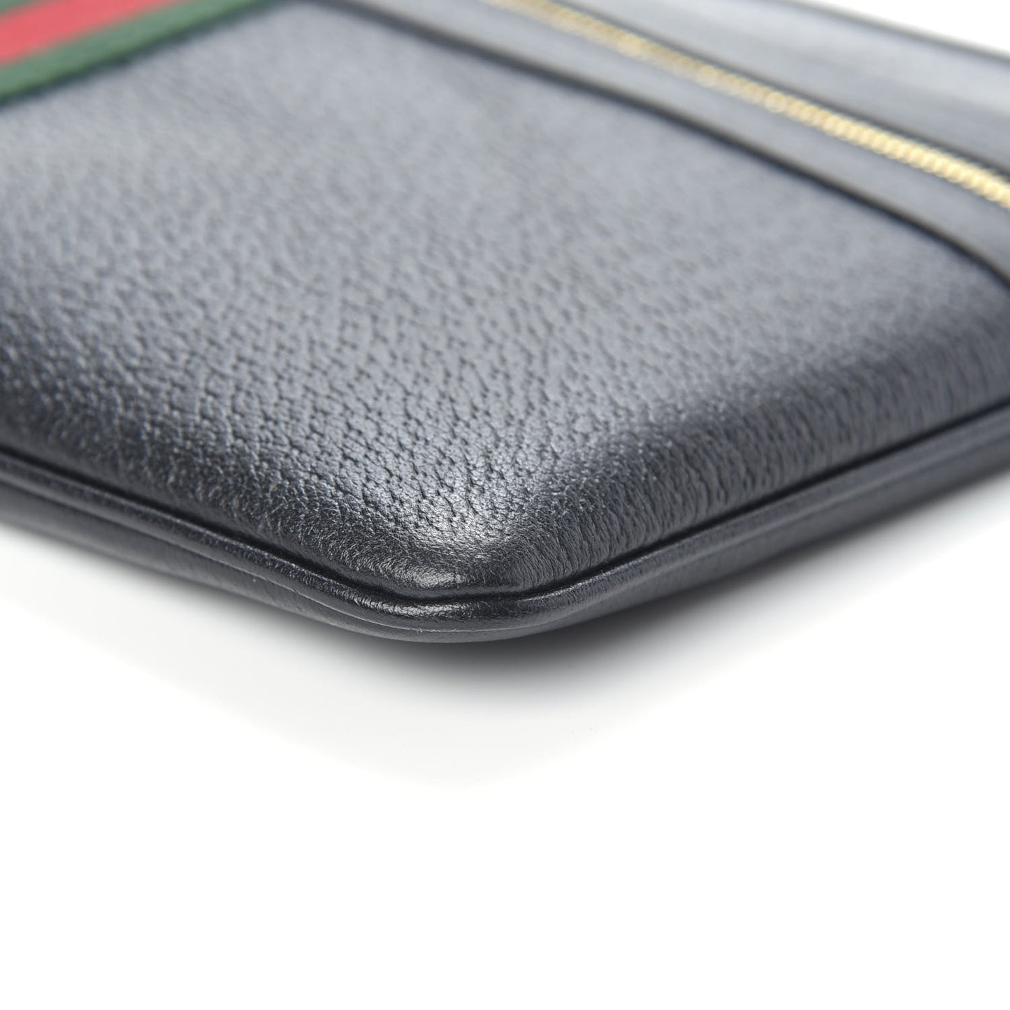 Calfskin Large Ophidia Pouch Clutch Black