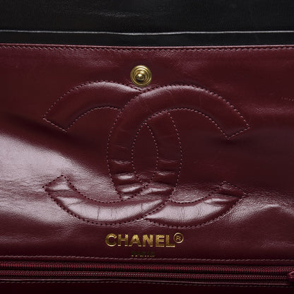 Chanel Lambskin Quilted Medium Double Flap Black 7 of 10