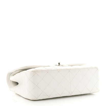 Chanel Caviar Quilted Jumbo Double Flap White 4 of 20