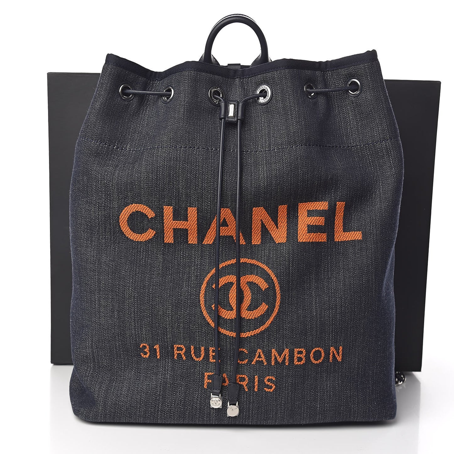 Canvas Large Deauville Backpack Denim Blue