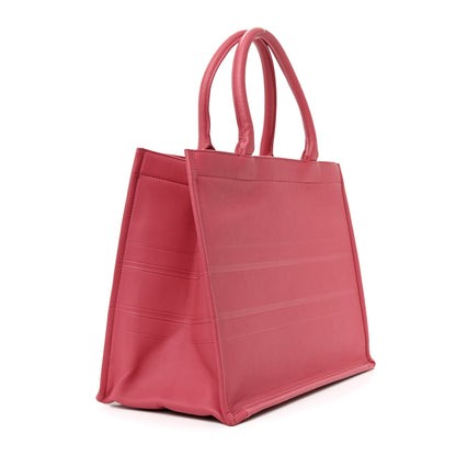 Christian Dior Calfskin Embossed Medium Book Tote Pink 3 of 12