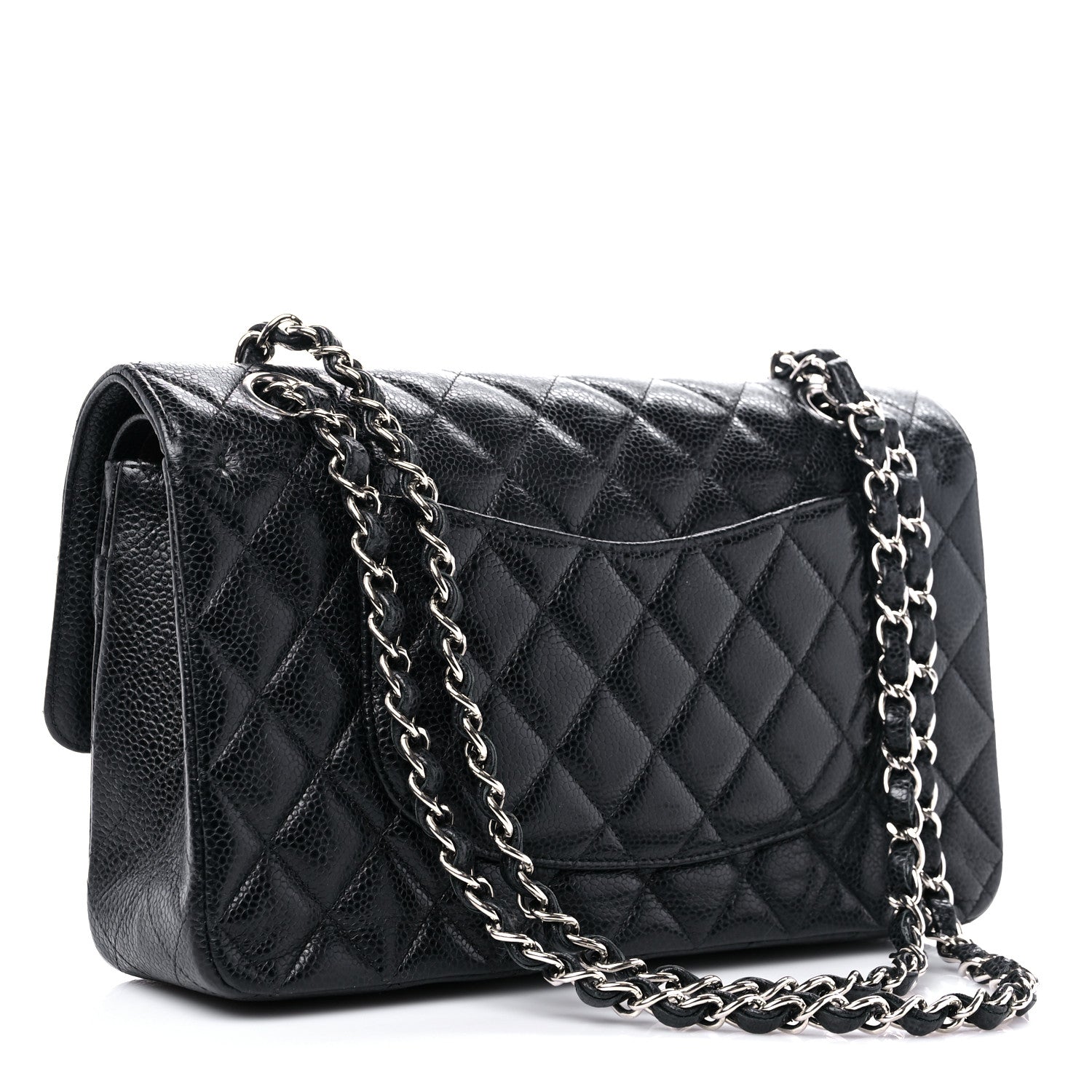 Chanel Caviar Quilted Medium Double Flap Black 3 of 14