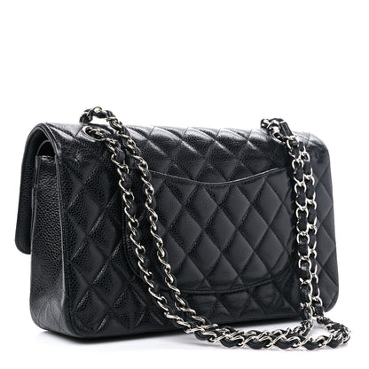 Chanel Caviar Quilted Medium Double Flap Black 3 of 14