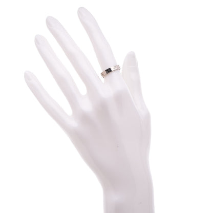 Cartier 18K White Gold 3.5mm LOVE Wedding Band Ring 50 5.25 2 of 4
