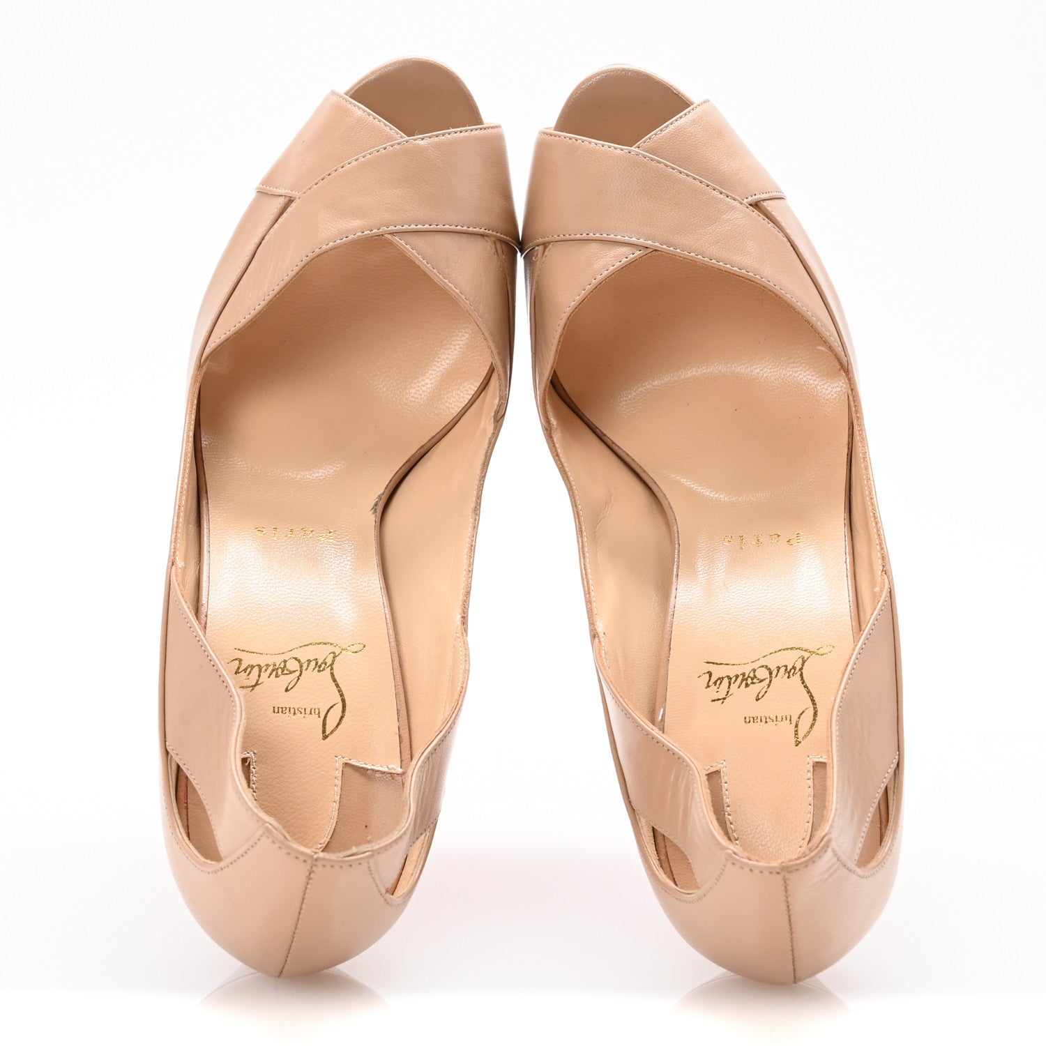Christian Louboutin Kid Academa 120 Pumps 40.5 Nude 2 of 10