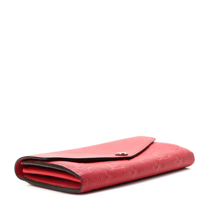 Louis Vuitton Empreinte Sarah Wallet Red Scarlet 4 of 9