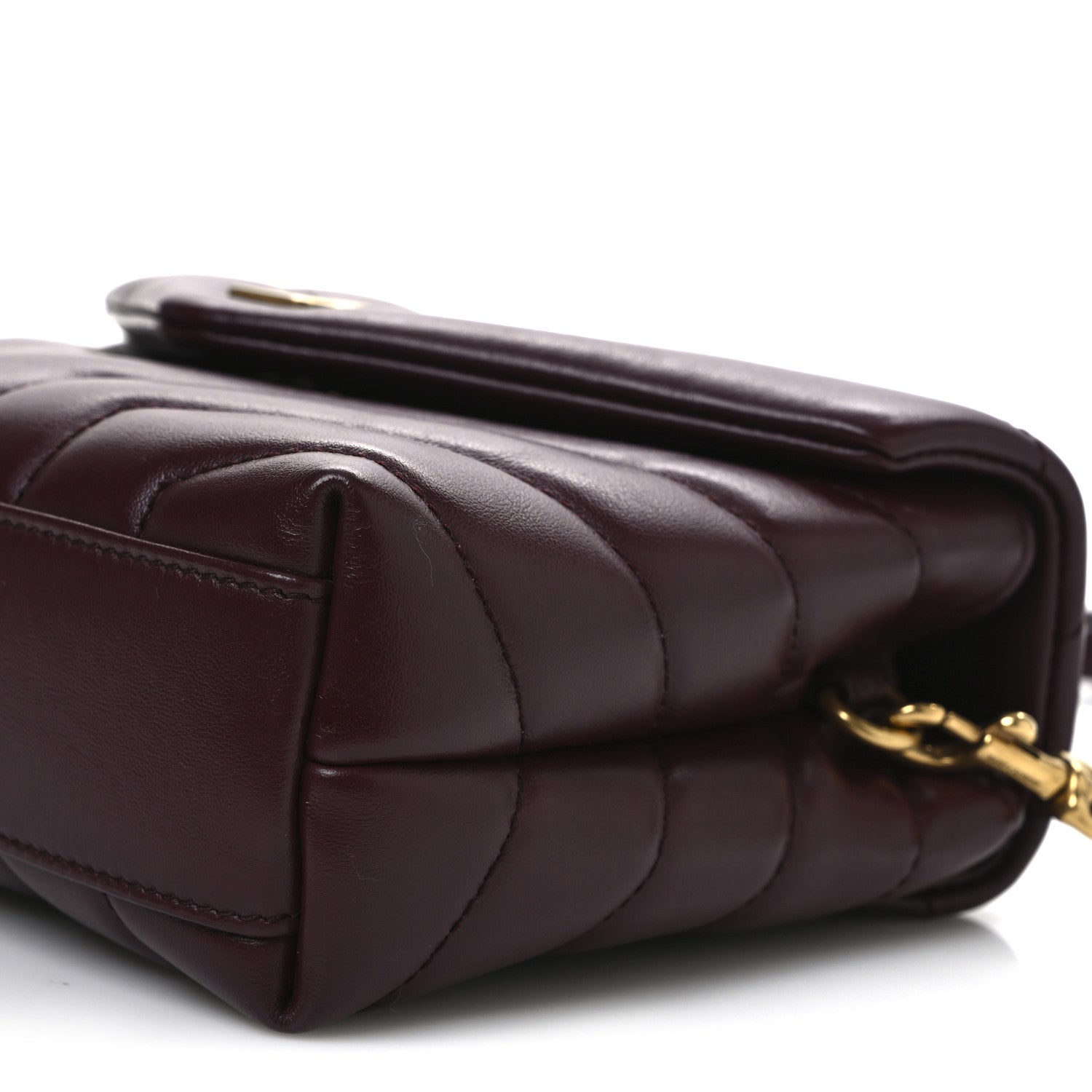 Saint Laurent Calfskin Y Quilted Monogram Toy Loulou Monogram Crossbody Bag Rouge Legion 12 of 13