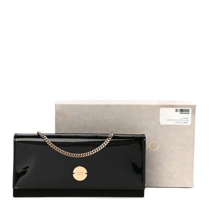 Jimmy Choo Patent Suede Fie Clutch Black 14 of 14