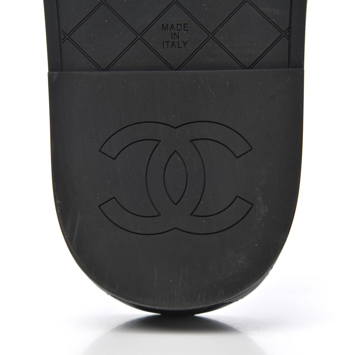 Chanel Lambskin Quilted CC Mules Sandals 37 Black 7 of 11