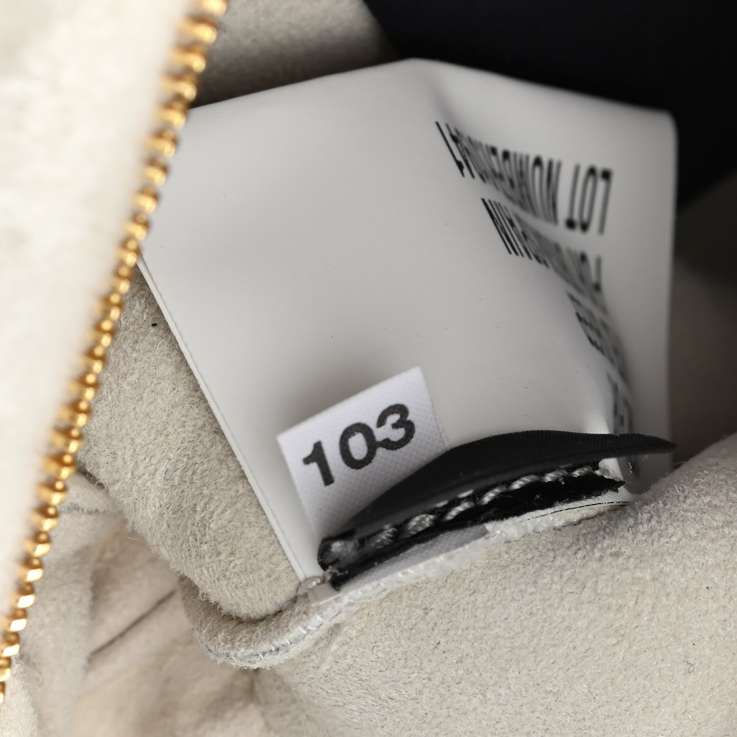 Prada Shearling Saffiano Shoulder Bag White 9 of 11