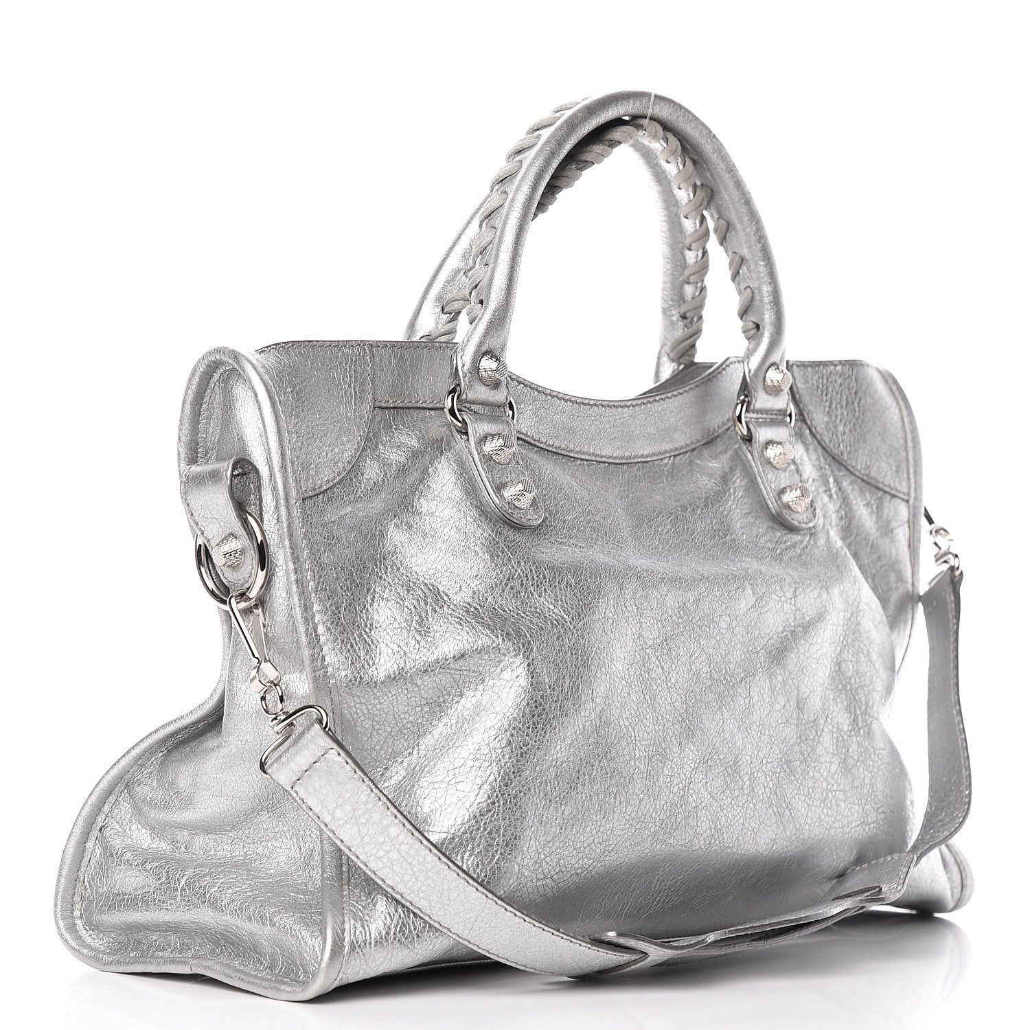 Balenciaga Agneau Giant 12 Silver Hardware City Gris Aluminum 4 of 11