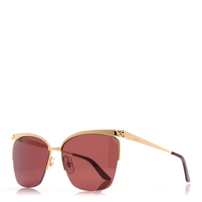 Cartier Panthere de Cartier Sunglasses CT0124S Gold 1 of 7
