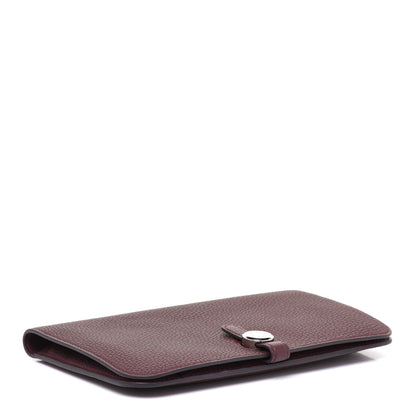 Hermes Togo Dogon Duo Wallet Bordeaux 5 of 10