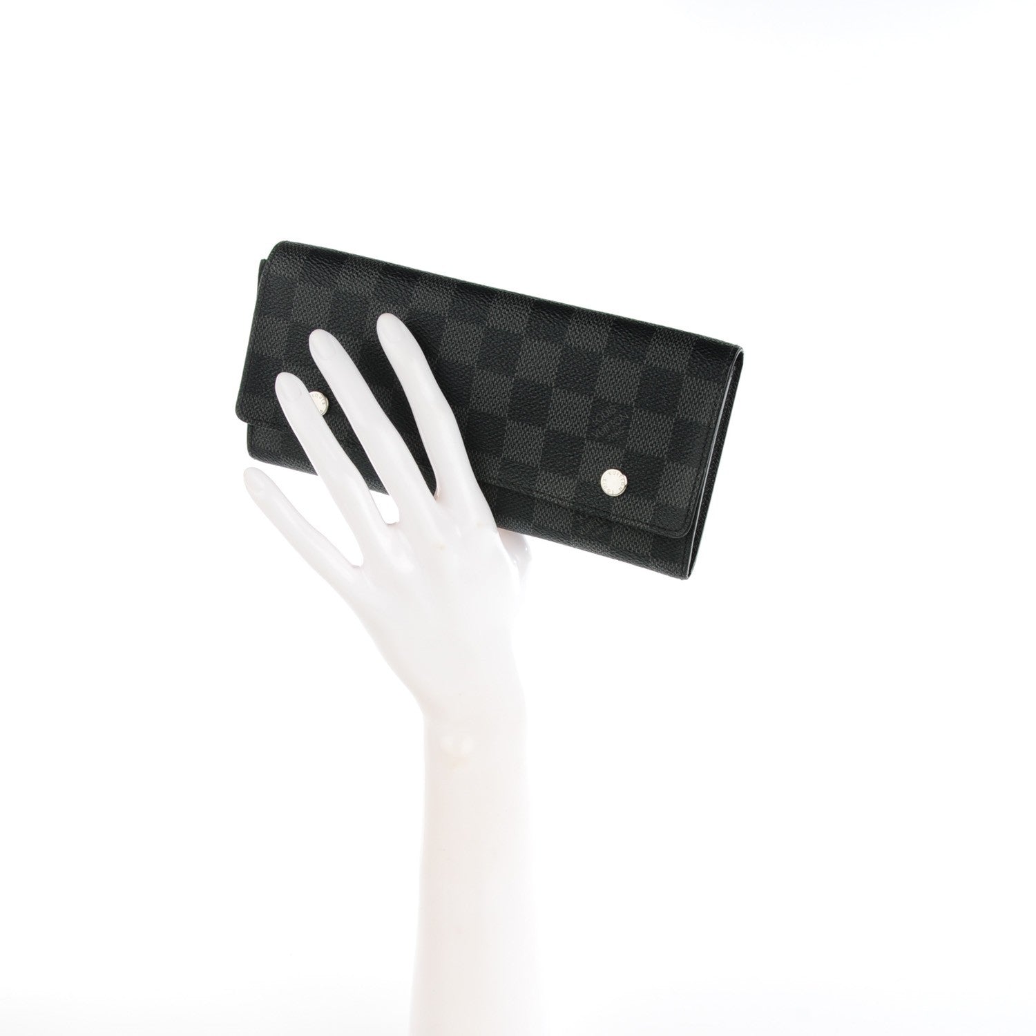 Louis Vuitton Damier Graphite Portefeuille Long Modulable Wallet 2 of 9
