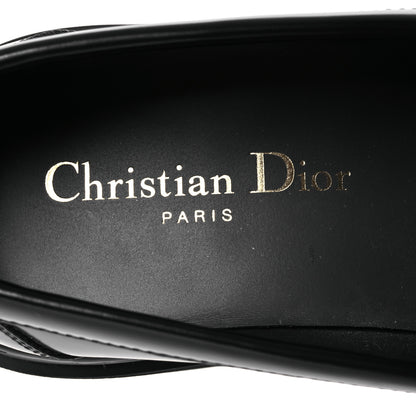 Christian Dior Brushed Calfskin Dior Code Lug Sole Platform 35mm Loafers 37 Black 9 of 11