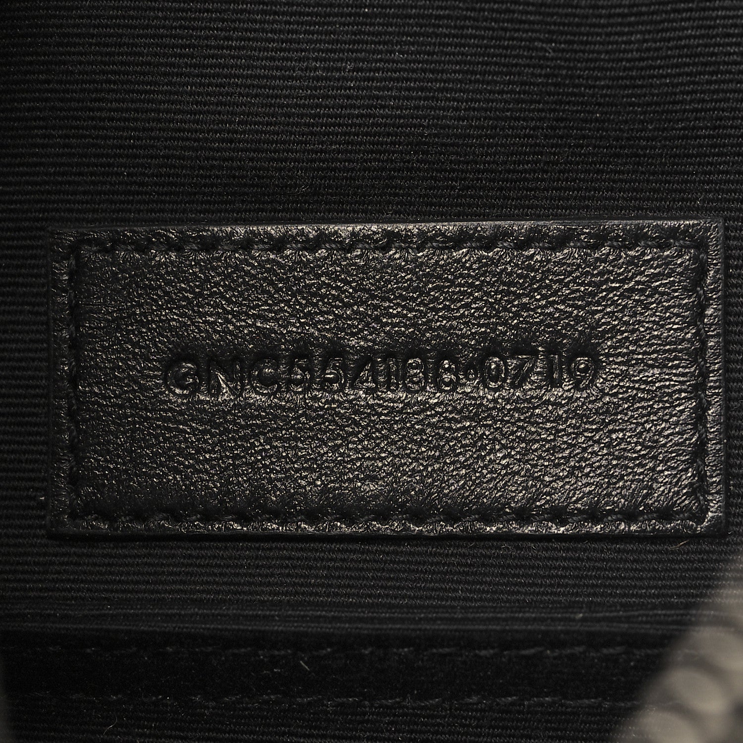 Saint Laurent Lizard Embossed Monogram Bill Pouch Black 7 of 9