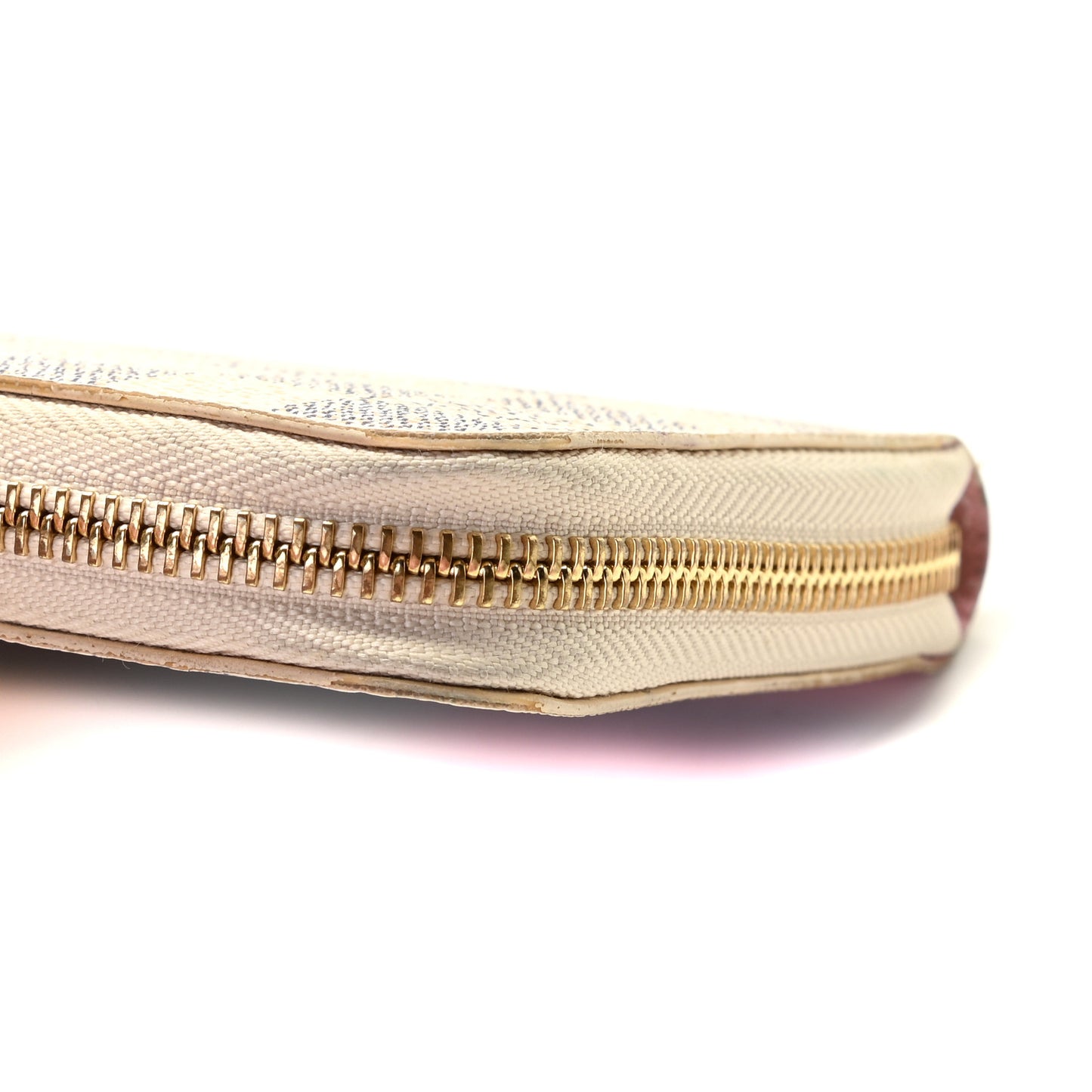 Damier Azur 2016 Christmas Animation Zippy Wallet Rose Ballerine