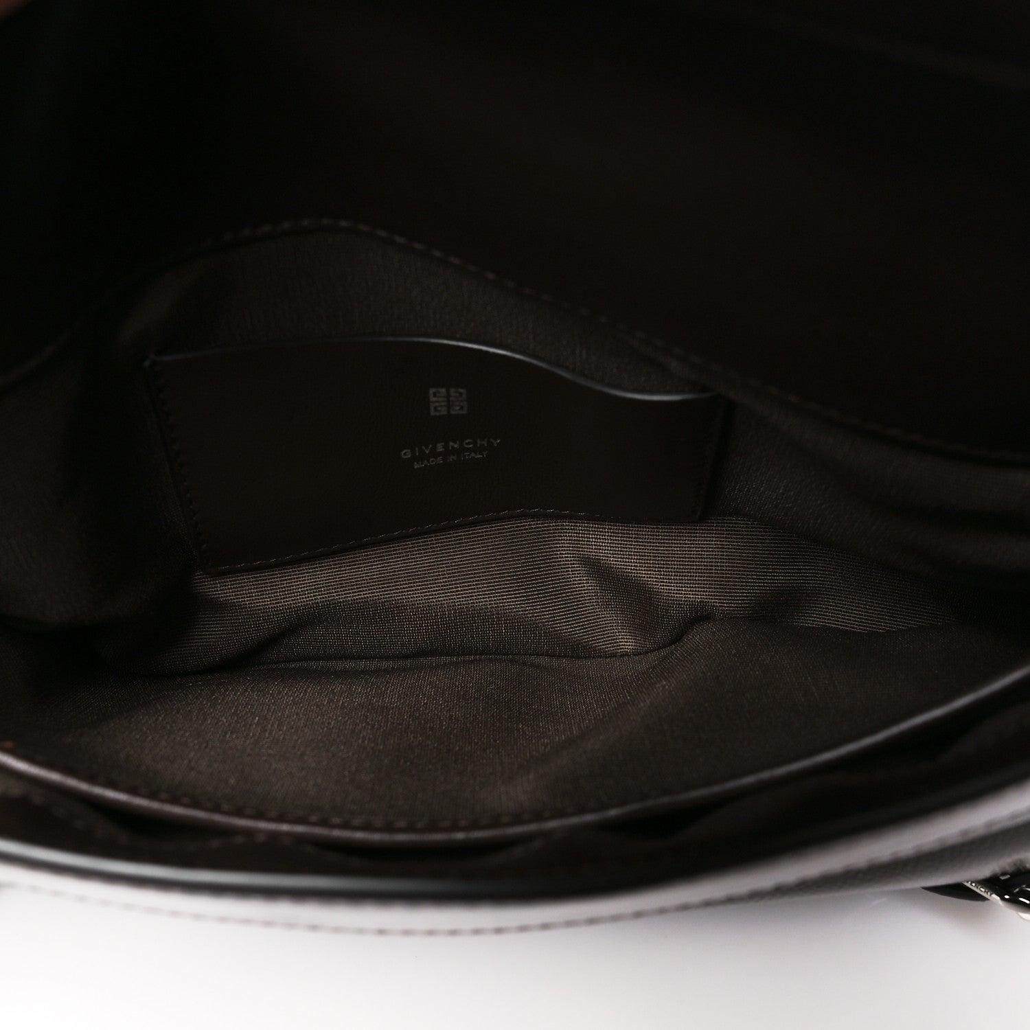 Givenchy Patent Calfskin Small P'tit Voyou Shoulder Bag Ebony Brown 5 of 10