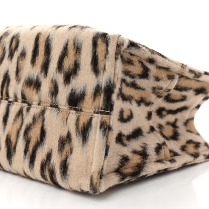 Celine Textile Canvas Triomphe Large Cabas Thais Leopard 9 of 10