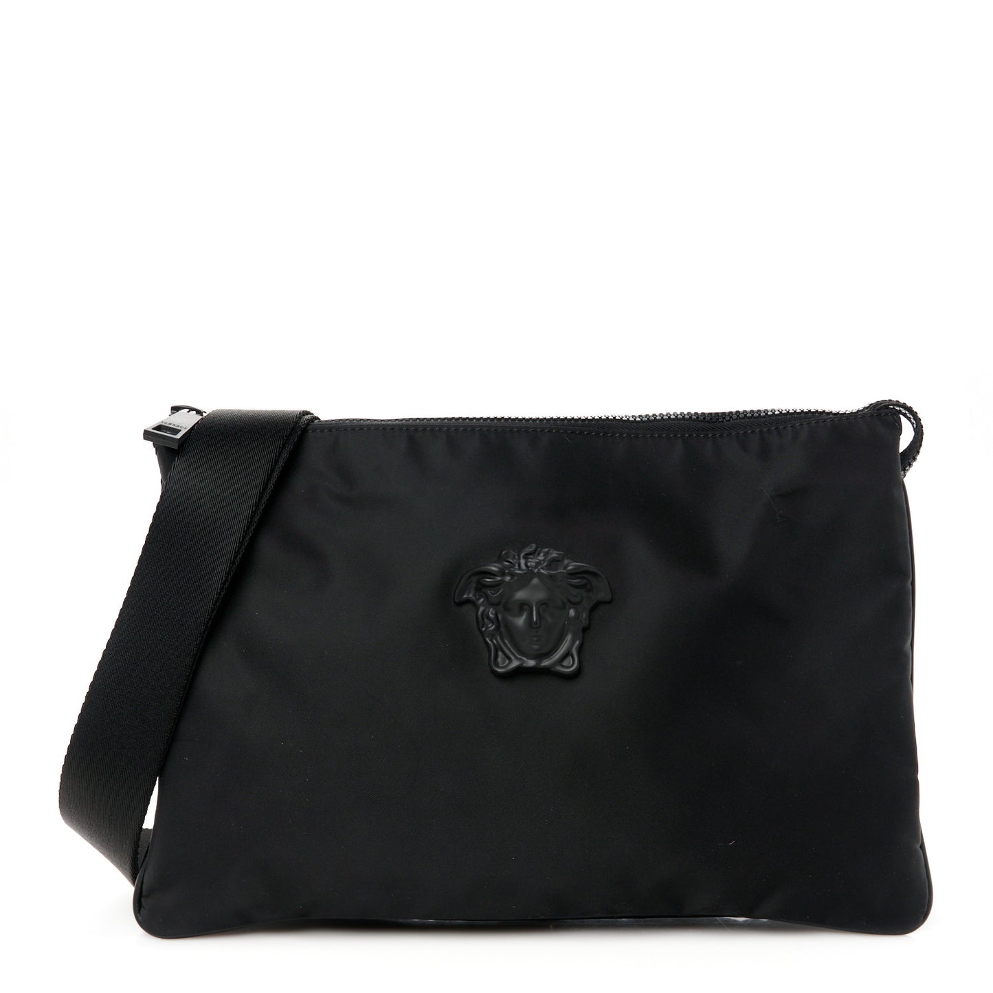 Nylon Palazzo Medusa Messenger Black