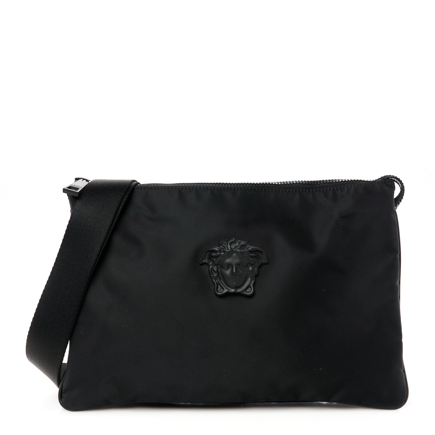 Versace Nylon Palazzo Medusa Messenger Black 1 of 11