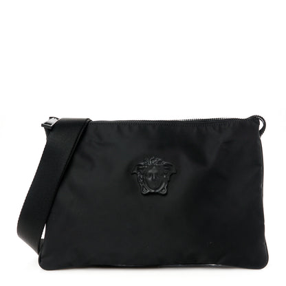 Versace Nylon Palazzo Medusa Messenger Black 1 of 11