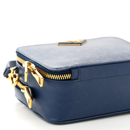 Prada Saffiano Camera Crossbody Bag Bleuette 8 of 9