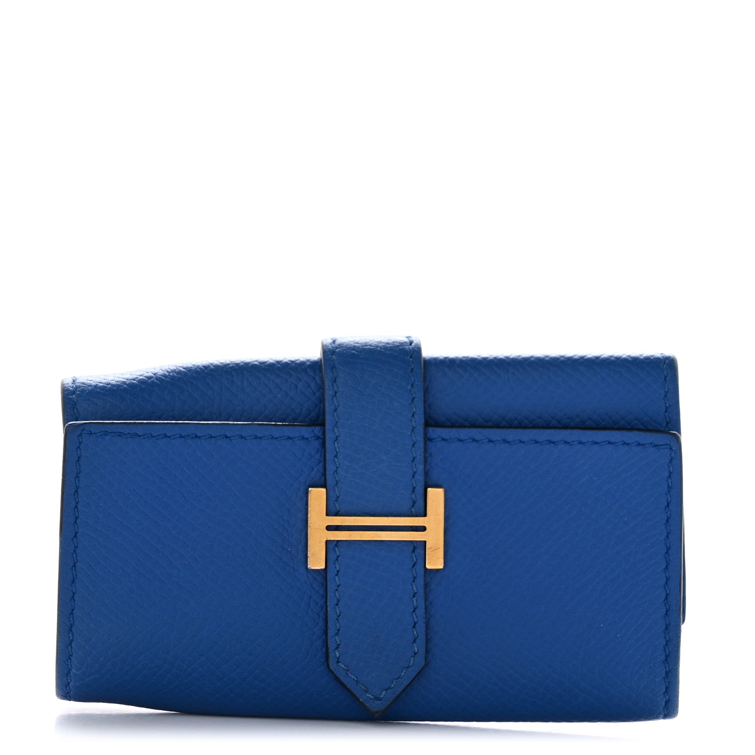 Hermes Epsom Bearn Multicles 4 Key Holder Bleu Zellige 1 of 10