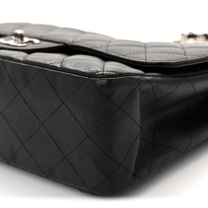 Chanel Caviar Quilted Jumbo Single Flap Black 10 of 10